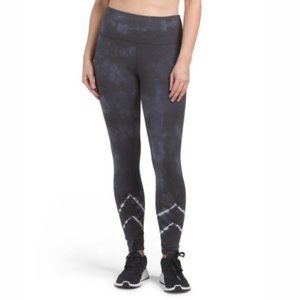 Halcyon Leggings Tie Dye Black White Size S NWT $68.00